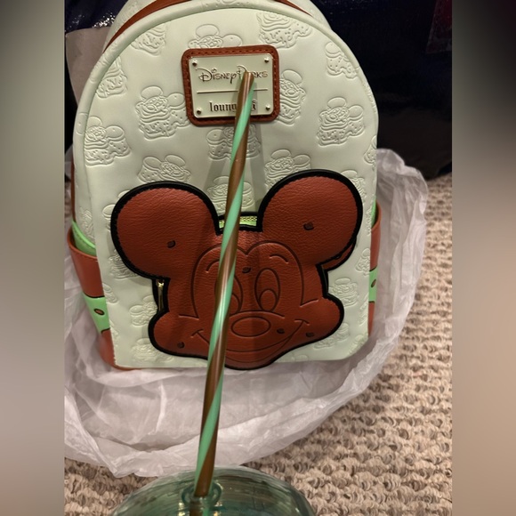 Disney Loungefly Mint Chocolate chip Backpack Set - Picture 13 of 15